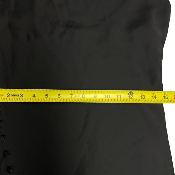 Zara Slip Dress Satin Bias Cut Front Slit Size Large - Picture 12 of 16